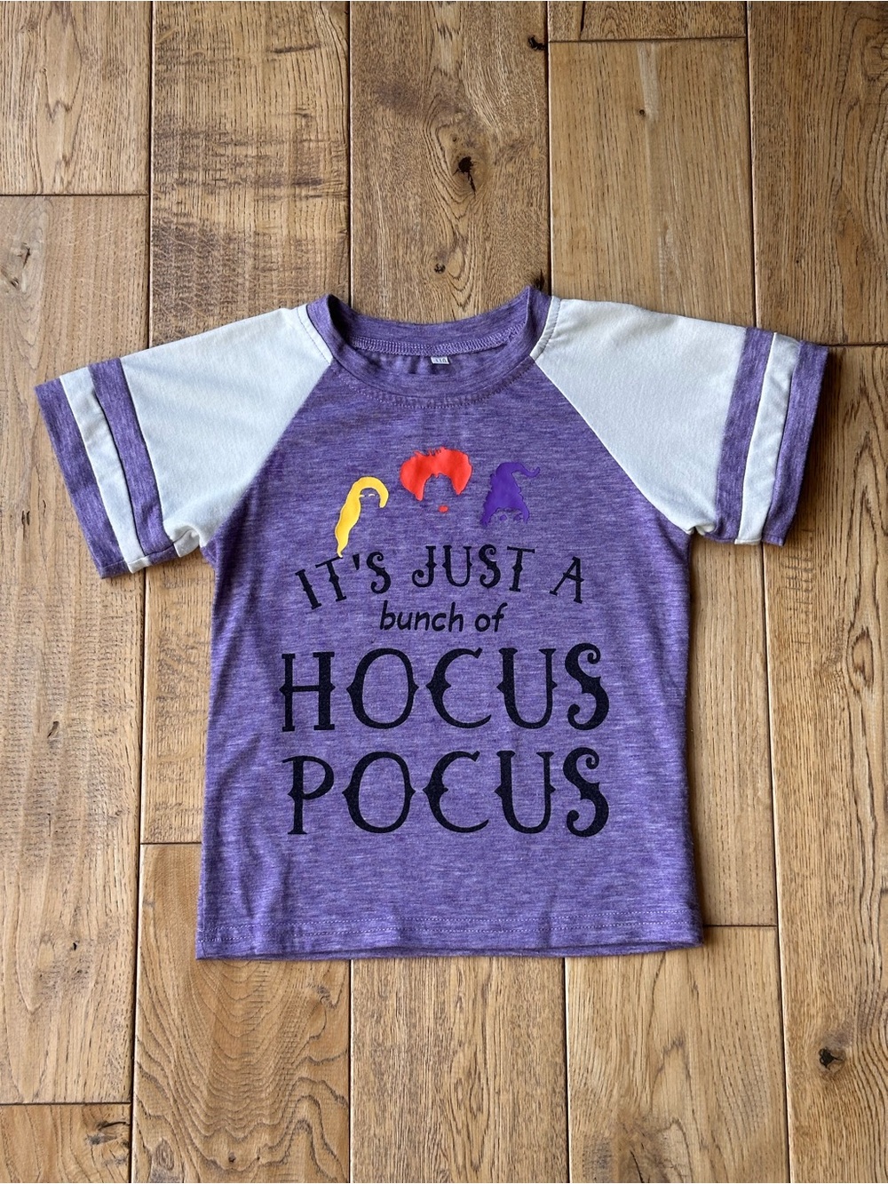 Hocus Pocus Halloween Purple Short Sleeve T-Shirt size 4/5